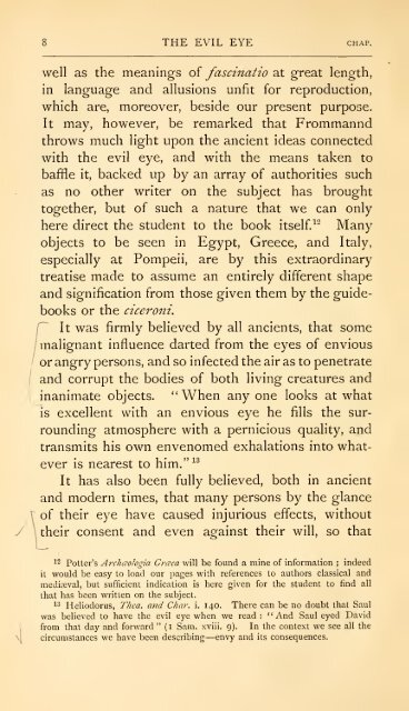 The evil eye. An account of this ancient and wide spread superstition