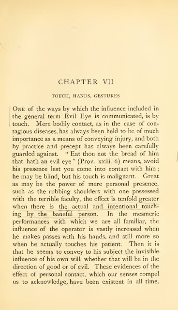 The evil eye. An account of this ancient and wide spread superstition