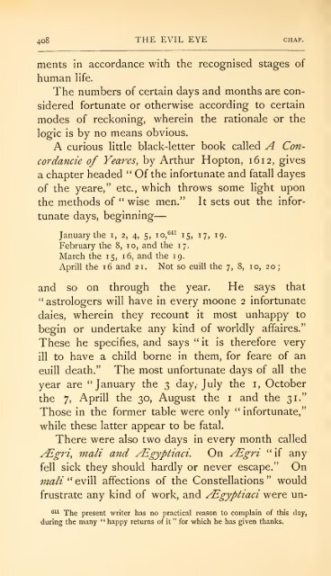 The evil eye. An account of this ancient and wide spread superstition