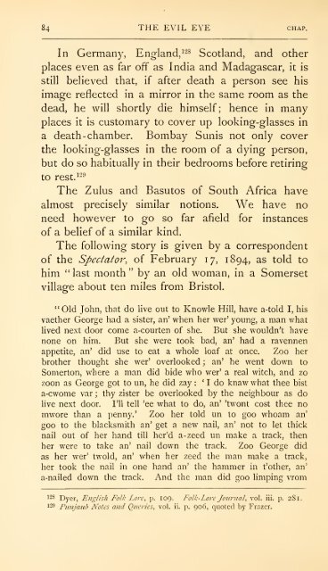 The evil eye. An account of this ancient and wide spread superstition