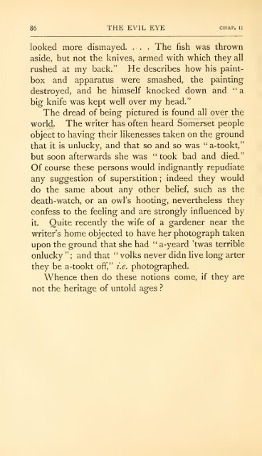 The evil eye. An account of this ancient and wide spread superstition