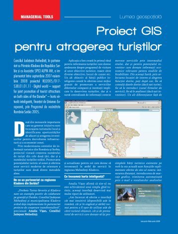 Proiect GIS pentru atragerea turistilor - Intergraph