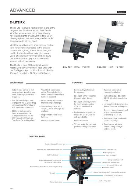 ELINCHROM FLASH SYSTEM - ProCenter