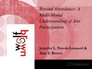 Beyond Attendance: A Multi-Modal Understanding of Arts Participation