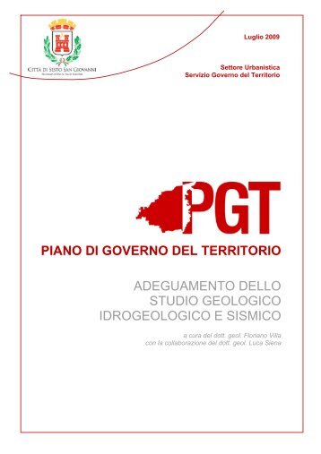 piano di governo del territorio adeguamento dello studio geologico ...