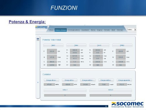 funzioni - Socomec