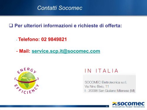 funzioni - Socomec