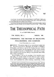 theosophy, the mother of religions, philosophies, and sciences