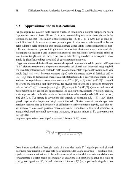 Diffusione Raman Anelastica Risonante di Raggi X con Risoluzione ...