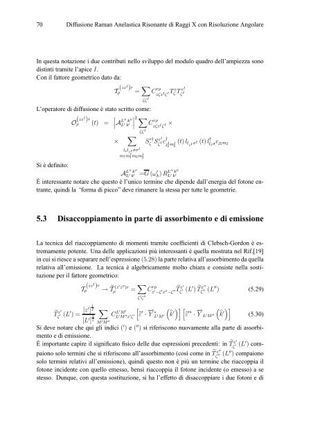 Diffusione Raman Anelastica Risonante di Raggi X con Risoluzione ...