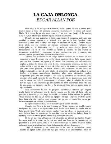 Poe, Edgar Allan - La Caja oblonga