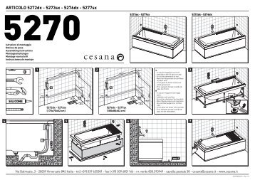 istruzioni di montaggio pdf - Cesana S.p.A.