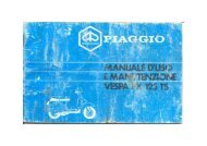 Manuale uso Manutenzione Vespa PX 125 T5