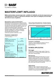 MASTERFLOW® INFILAGGI - BASF Costruzioni