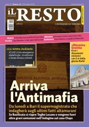 Da lunedì a Bari il supermagistrato che indagherà sugli ... - Il Resto