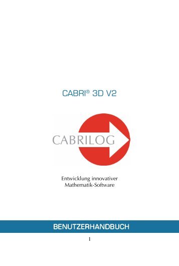 Cabri 3D-Handbuch