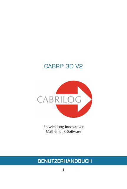 Cabri 3D-Handbuch