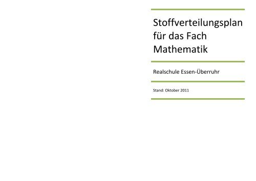 Mathematik - Realschule Essen-Überruhr