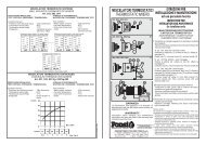 MISCELATORI TERMOSTATICI THERMOSTATIC ... - Ponsi S.p.A.