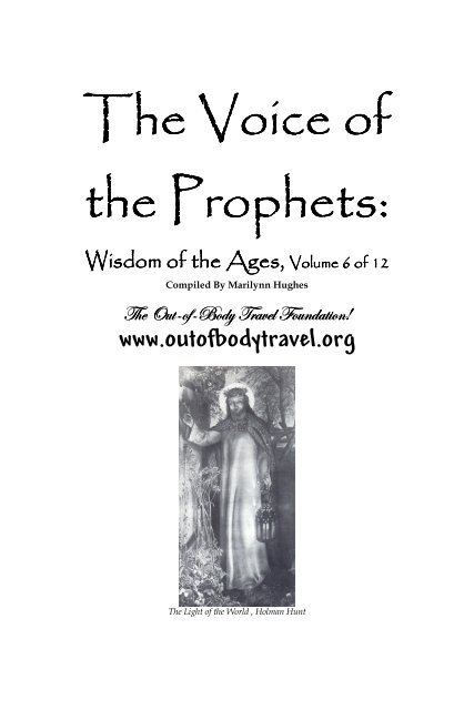 Lim TRUE taktik The Voice of the Prophets - The Out-of-Body Travel Foundation