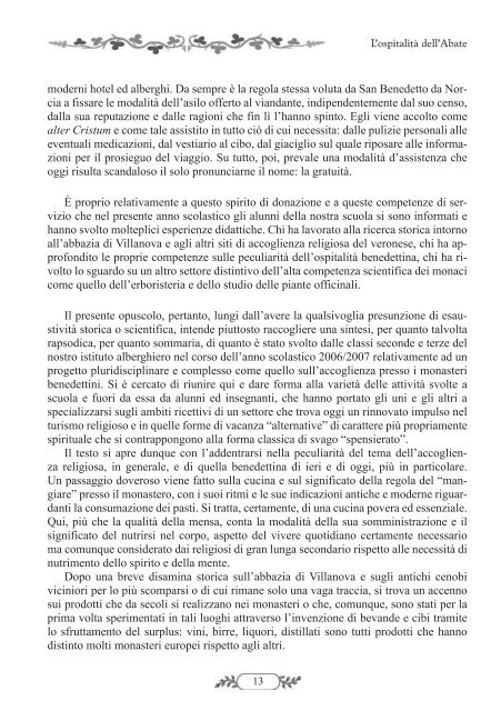 opuscolo L'OSPITALITÀ DELL'ABATE 04-2007.indd - IPSSAR Berti ...