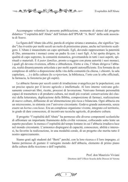 opuscolo L'OSPITALITÀ DELL'ABATE 04-2007.indd - IPSSAR Berti ...