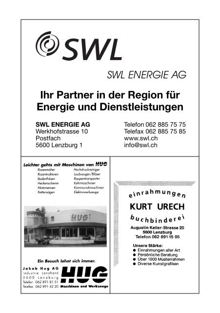 Schützengesellschaft Lenzburg • 1464 6/09 - SG Lenzburg