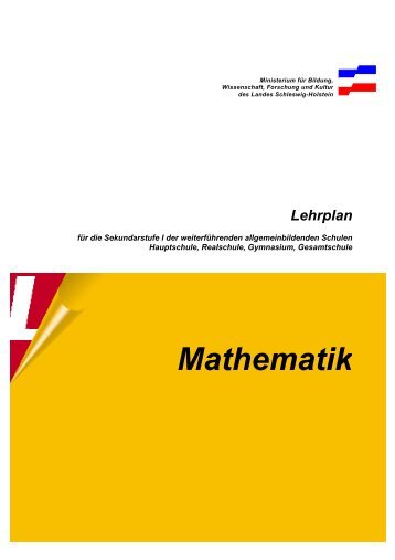 Sekundarstufe Lehrplan Mathematik