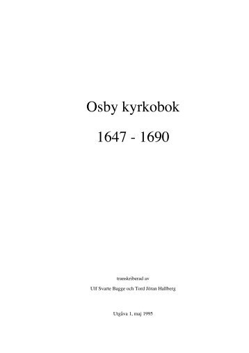 Osby kyrkobok