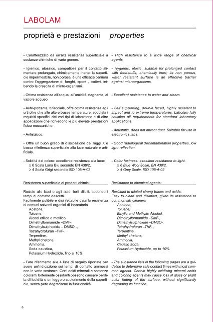 highpressurelaminates LABOLAM laminato integrale per laboratori ...