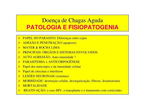 Doença de Chagas - Centro de Pesquisas René Rachou