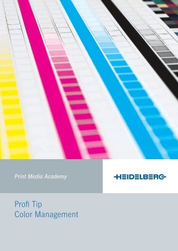 Profi Tip Color Management - Heidelberg