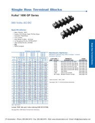 Marathon Kulka 1690 GP Series Single Row ... - CTi Automation