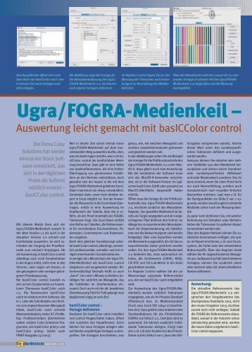 Ugra/FOGRA-Medienkeil – - Jutta Bock