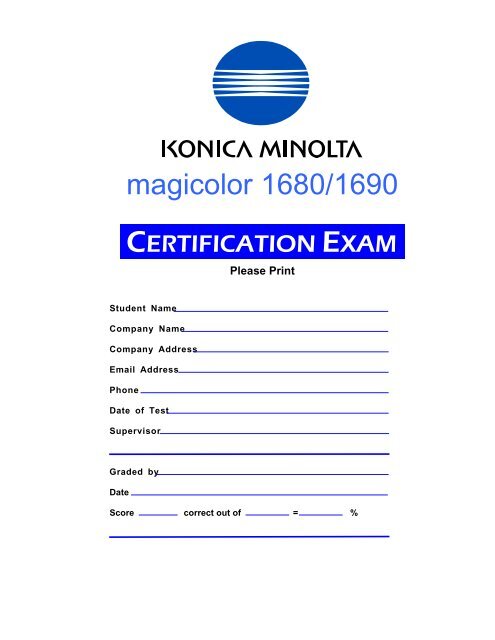 Software Printer Magicolor 1690Mf / Parts Catalog > Konica ...