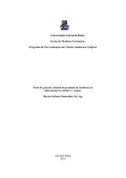 Capa DissertaçãoMARIZA - Pós-Graduação em Ciência Animal nos ...