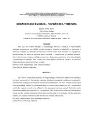 MEGAESÔFAGO EM CÃES – REVISÃO DE LITERATURA - Revistas