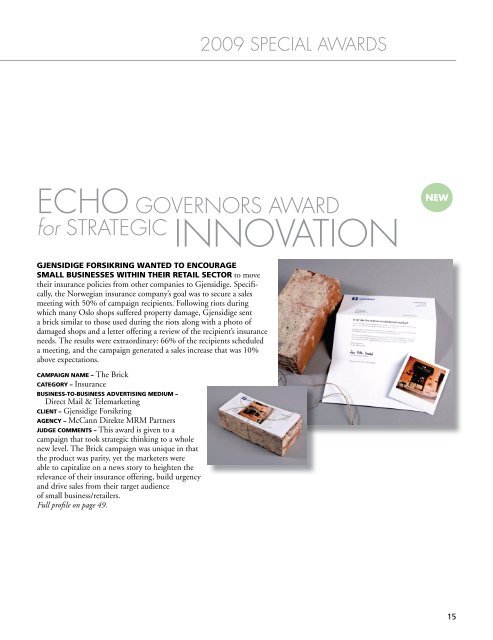 2009 ECHO Award - AMDIA