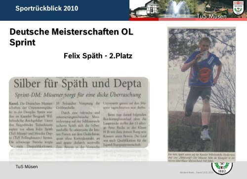 Sportrückblick 2010