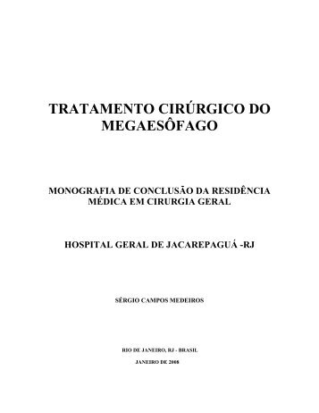 Tratamento cirúrgico do megaesôfago