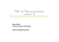 Lezione 12 - Dipartimento di Informatica e Comunicazione