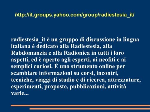 Appunti sul magnetismo a distanza: il corpo umano come strumento ...