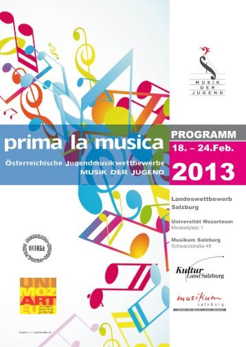 PROGRAMM - prima la musica Landeswettbewerb Salzburg