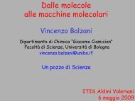 Dalle molecole alle macchine molecolari. - Hera Ragazzi