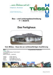 Bau – und Leistungsbeschreibung F 1 06/2010 Das ... - Tussa Haus