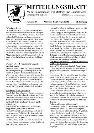 Mitteilungsblatt 09 2012 - Markt Tussenhausen