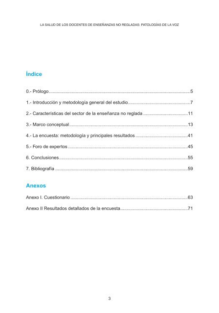 LA SALUD DE LOS DOCENTES DE ENSEÑANZAS NO REGLADAS: PATOLOGÍAS DE LA VOZ