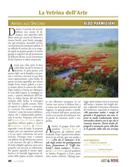 L'arte di Aldo Parmigiani - Art & Wine