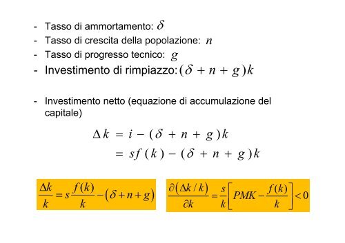 La teoria della crescita: la macroeconomia nel lunghissimo periodo