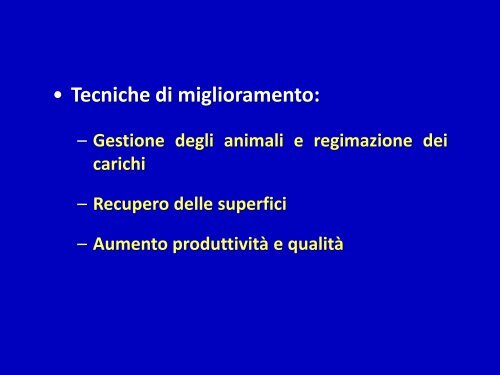 Miglioramento pascoli - Associazione Studenti di Agraria IAAS Sassari